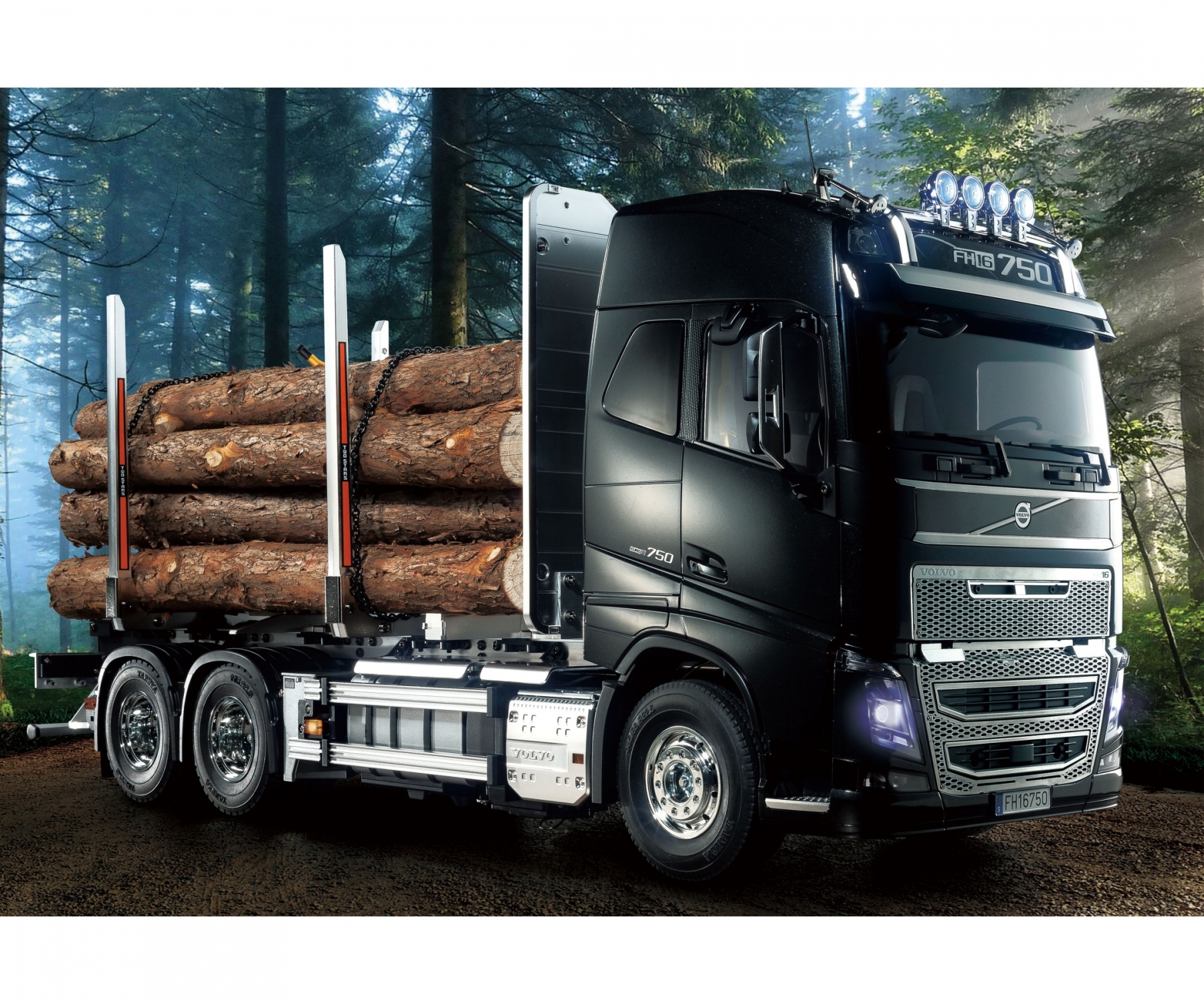 Tamiya Volvo FH16 Globetrotter 750 6x4 Timber Truck Kit 1/14