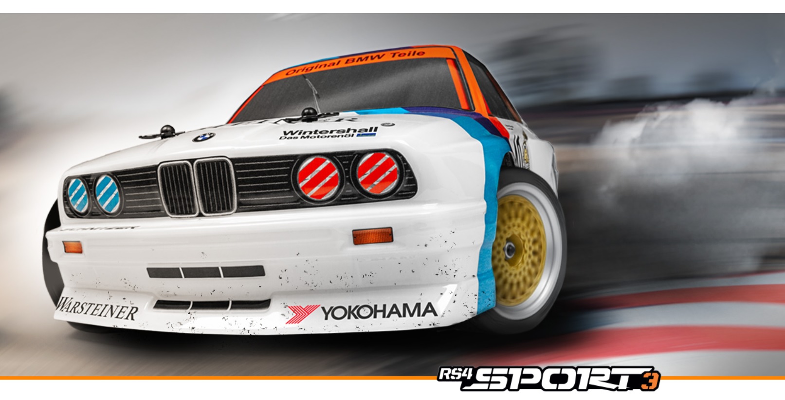 HPI RS4 Sport 3 1987 Warsteiner BMW E30 1/10
