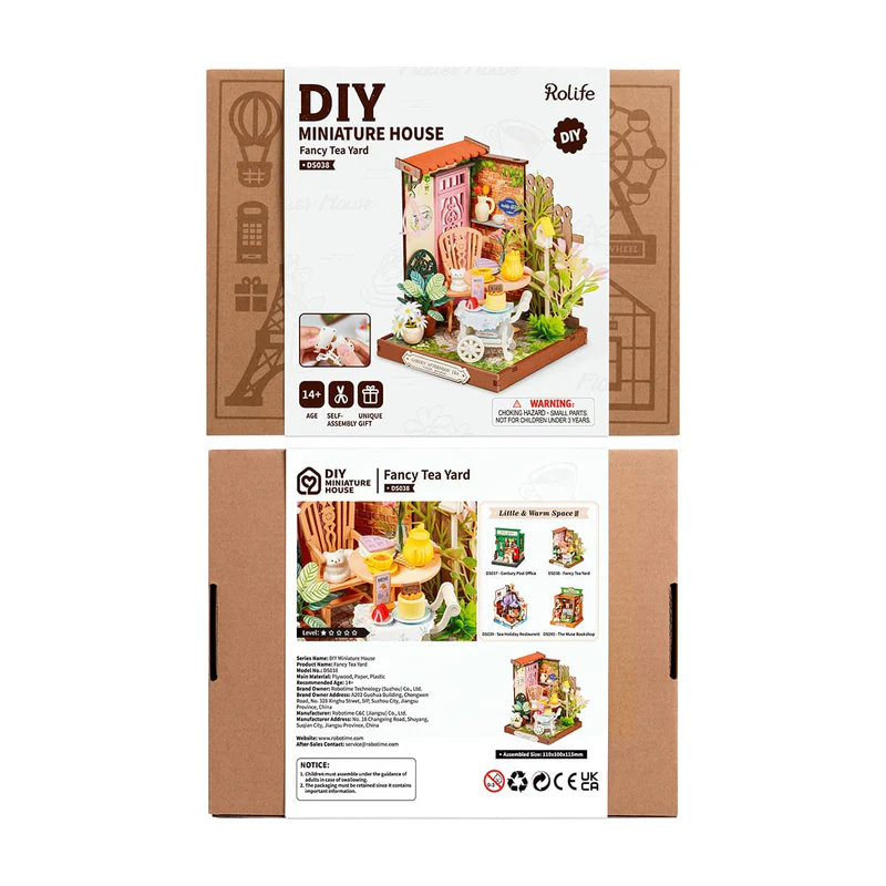 Rolife Fancy Tea Yard DIY miniatuurhuis 1/28