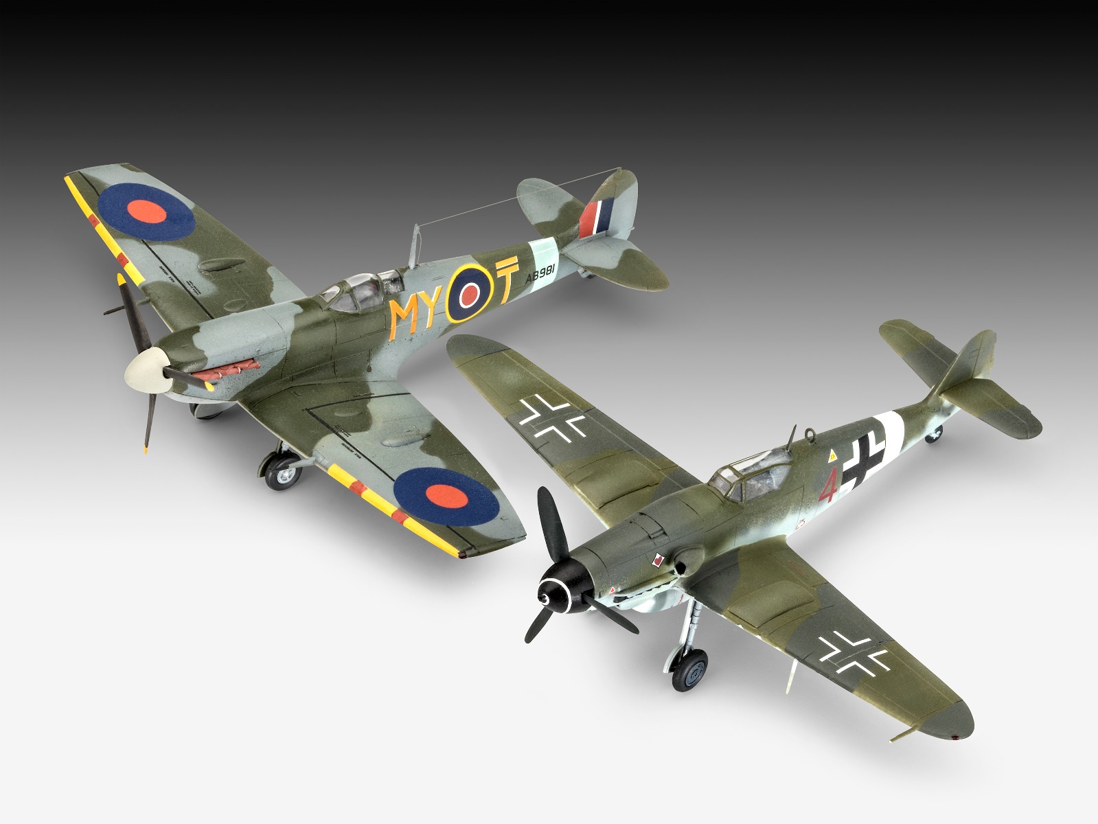 Revell Model Set Combat Set Messerschmitt Bf109G-10 & Spitfire Mk.V 1/72