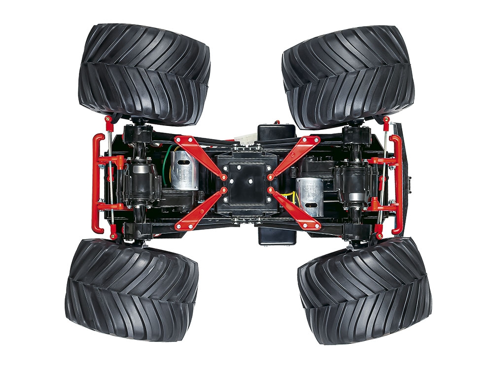 Tamiya Super Clod Buster "Black Edition" Monster Truck 4-Wheel Steering & 4WD Kit 1/10