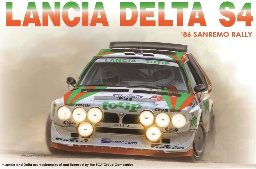 NuNu Hobby Lancia Delta S4 Sanremo Rally 86 1/24