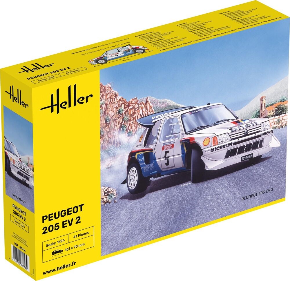 Heller Peugeot 205 EV 2 1/24