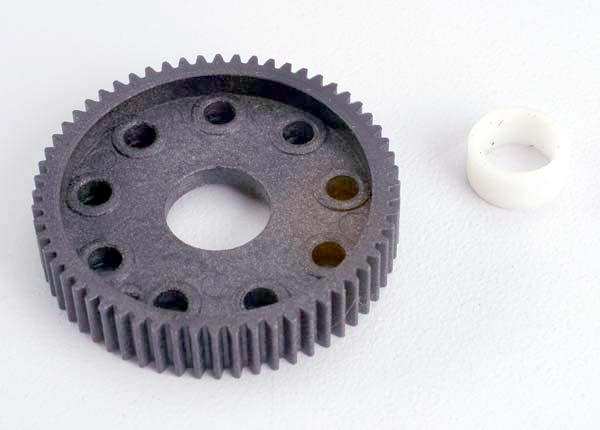 Traxxas Differential Gear (60-Tooth)/Ptfe-Coated Differential Bushing