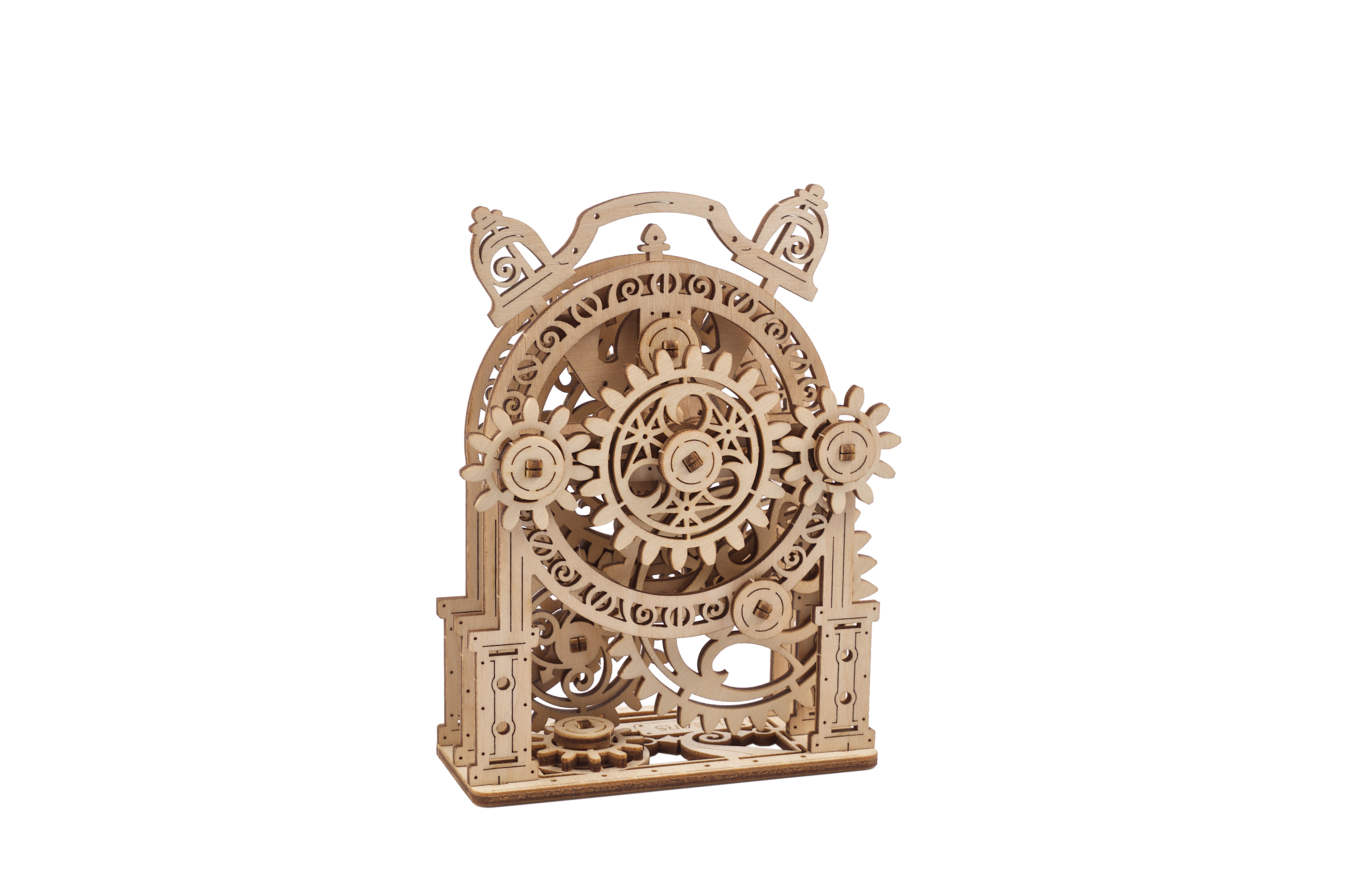 U-Gears  Vintage Wekker mechanisch houten bouwpakket