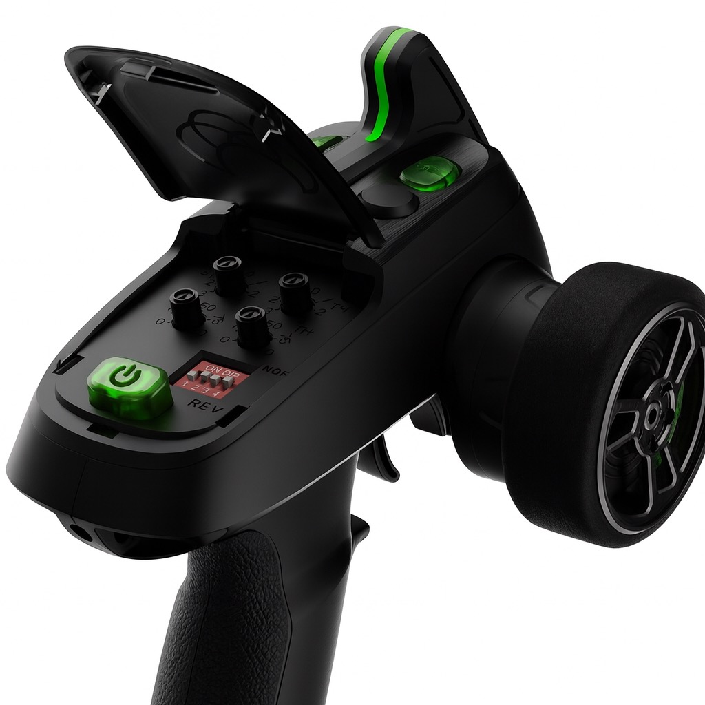 Absima CR4S-EVO 4 Kanaals 2.4GHz Zenderset met 2x 6 Kanaals Ontvanger