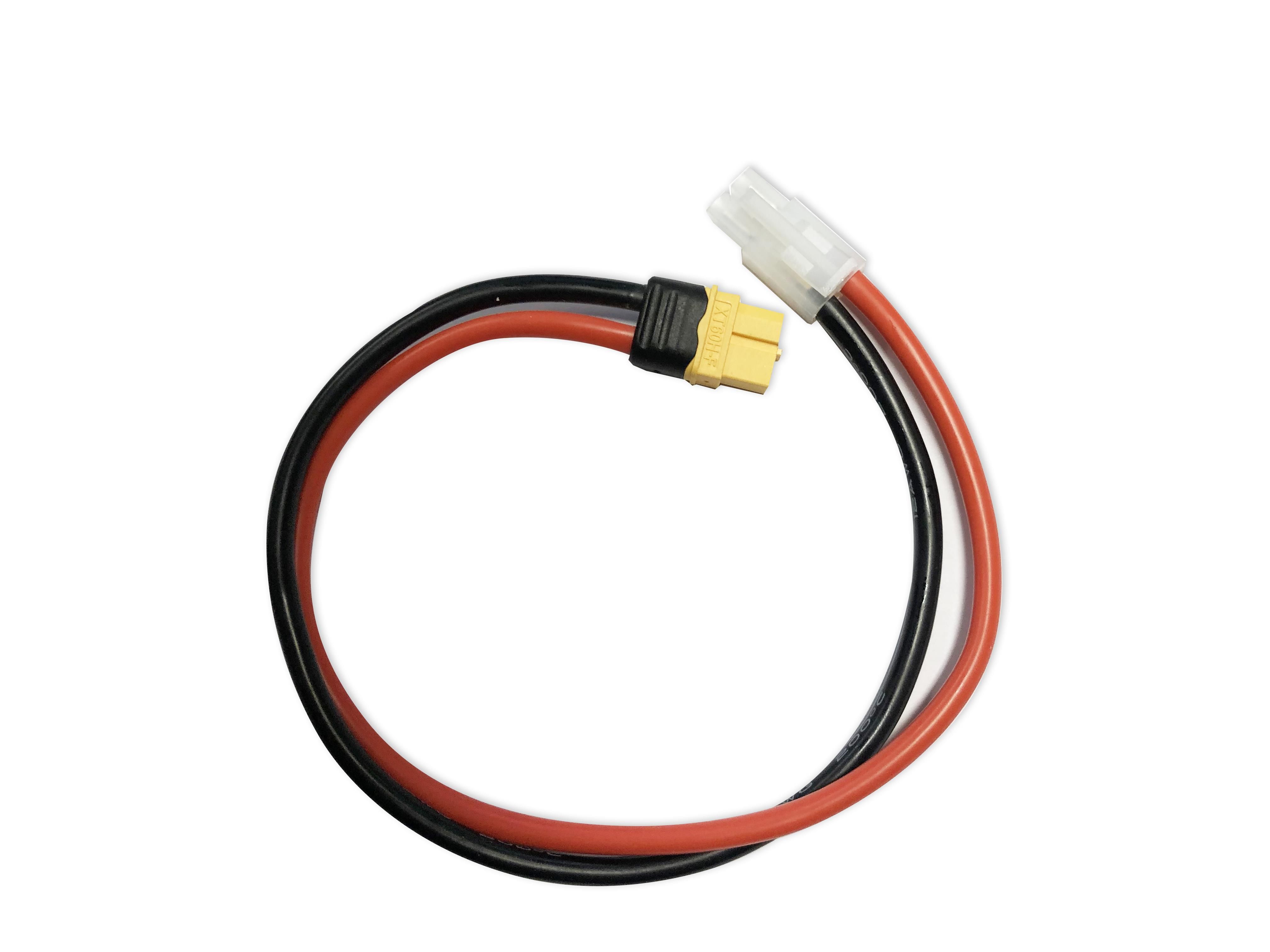 Yellow RC XT60 female to Tamiya Charge Cable 12awg 300mm