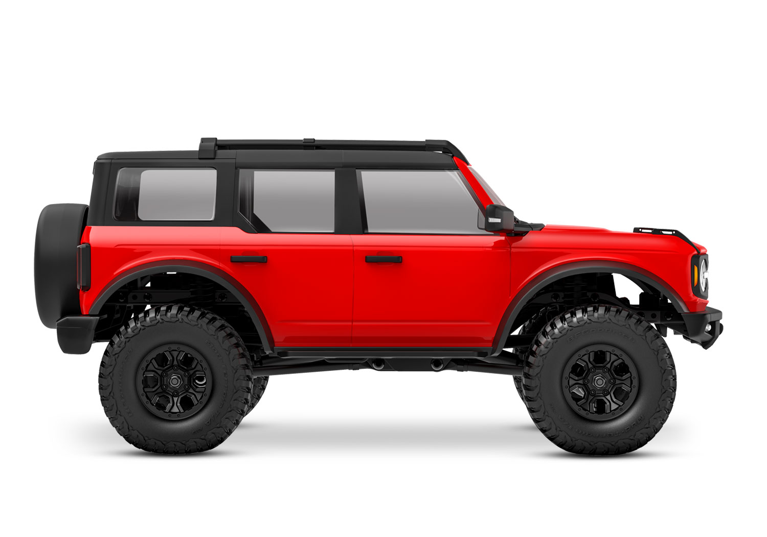 Traxxas TRX-4M Bronco 4WD Electric Scale and Trail Crawler with TQ 1/18 RED