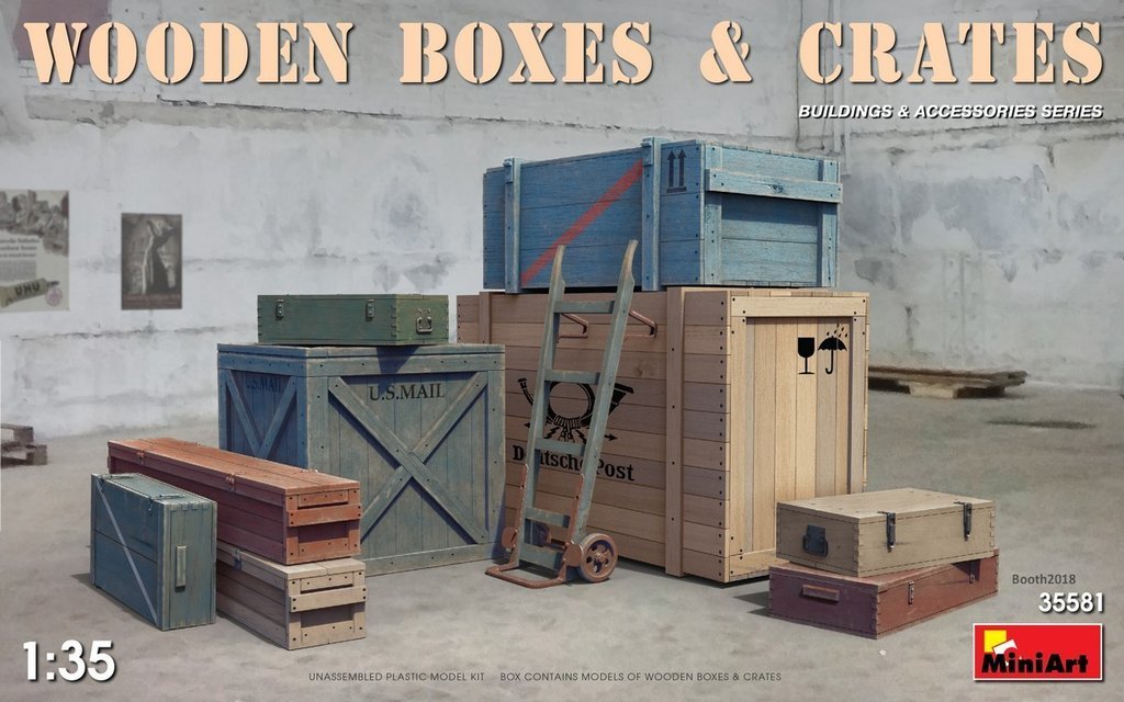 MiniArt Wooden Boxes & Crates 1/35