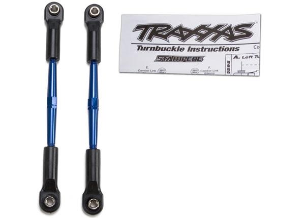 Traxxas Turnbuckles aluminum (blue-anodized) toe links 61mm (2)