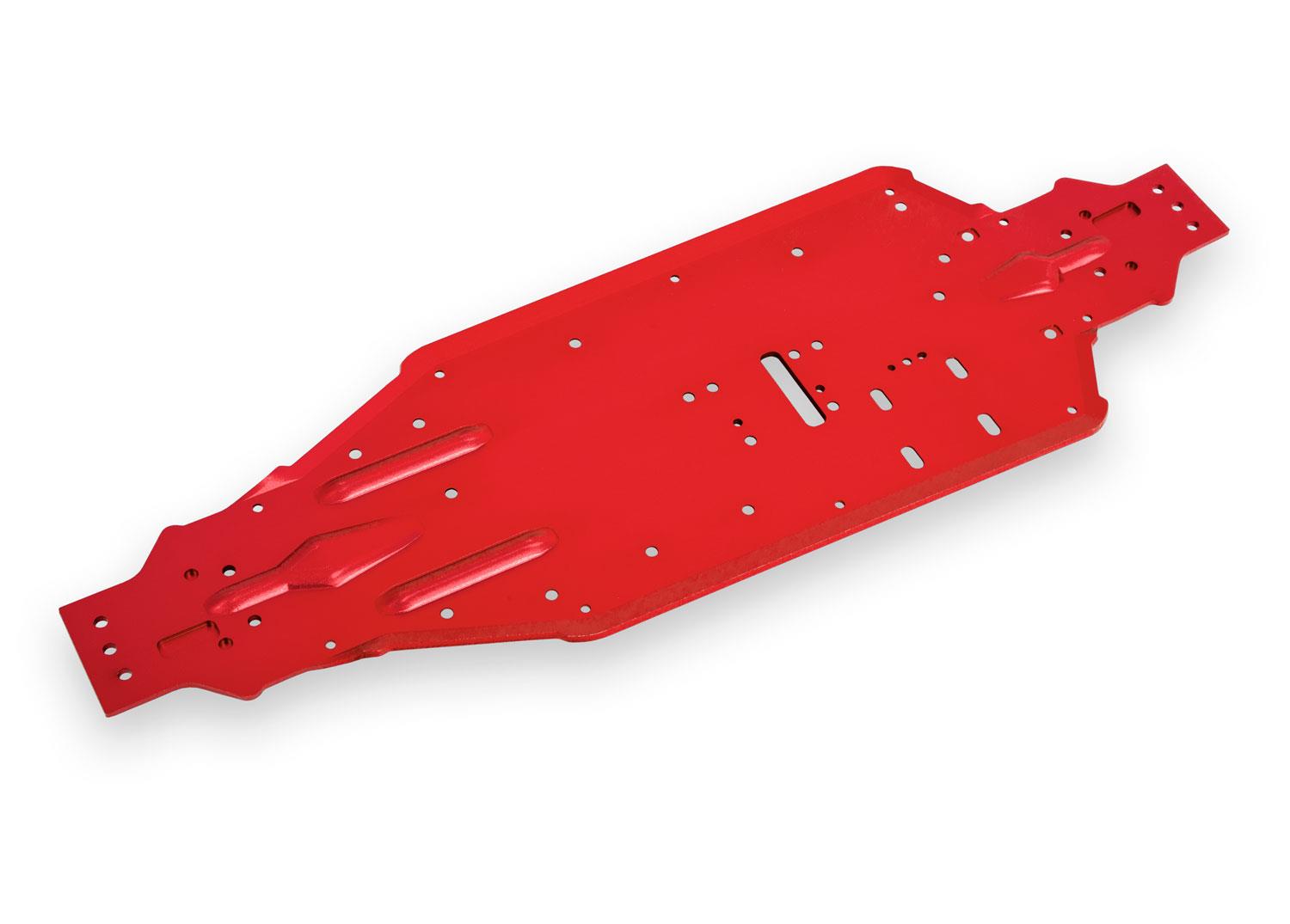 Traxxas Chassis, Sledge®, aluminum (red-anodized)