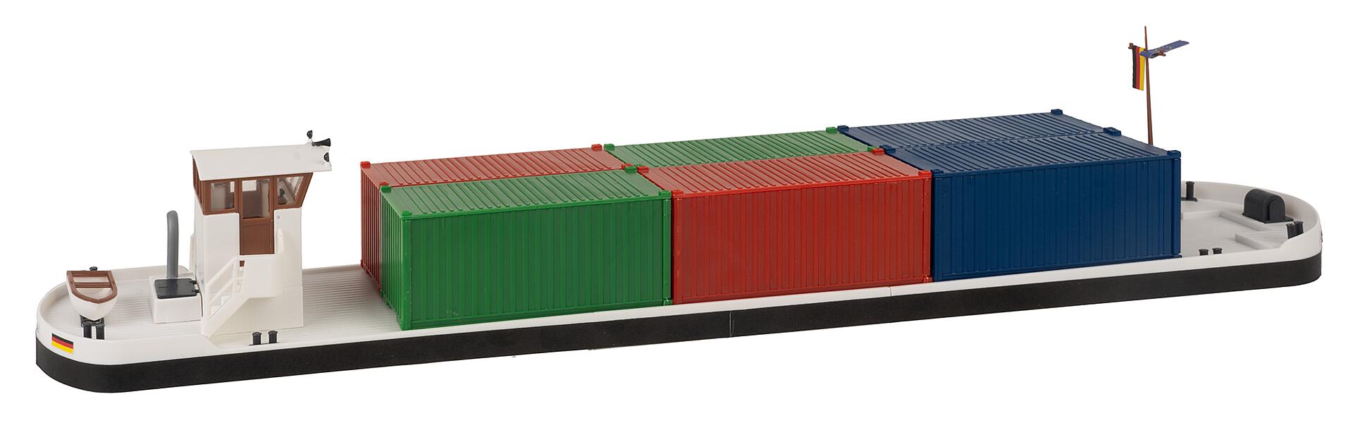 Faller Riviervrachtschip met Containers H0