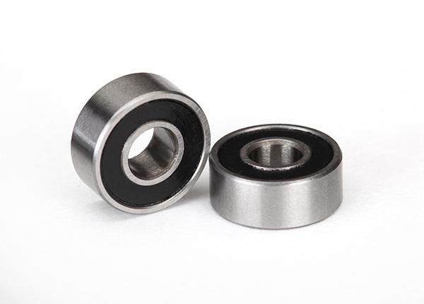 Traxxas Ball bearings black rubber sealed (4x10x4mm) (2)