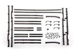 Traxxas Side trim, left & right (black)/ side trim retainers (8)/ door handles, left, right, & rear/ door handle mount/ 1.6x5 BCS (self-tapping) (42)