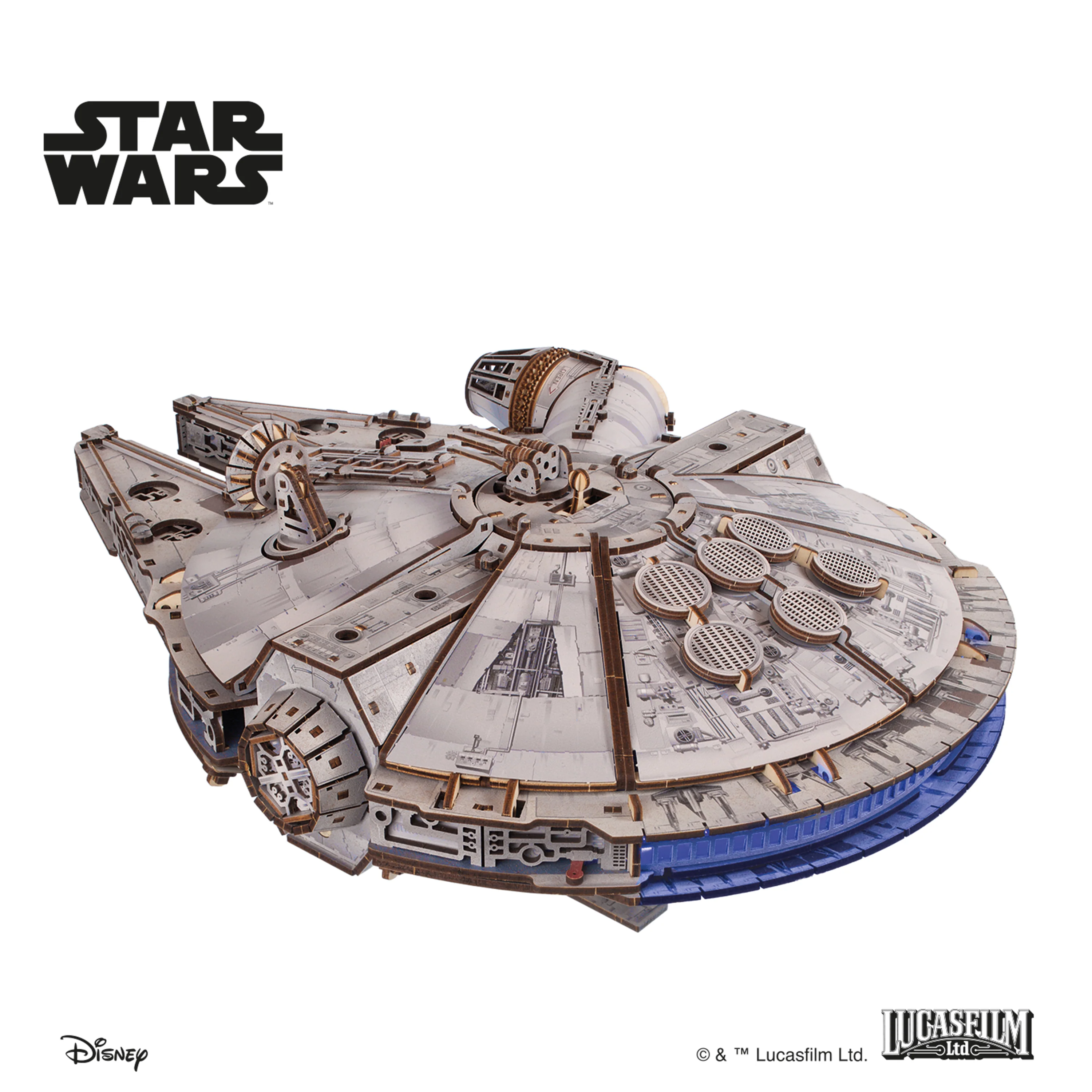 U-Gears Millennium Falcon Star Wars mechanisch houten bouwpakket