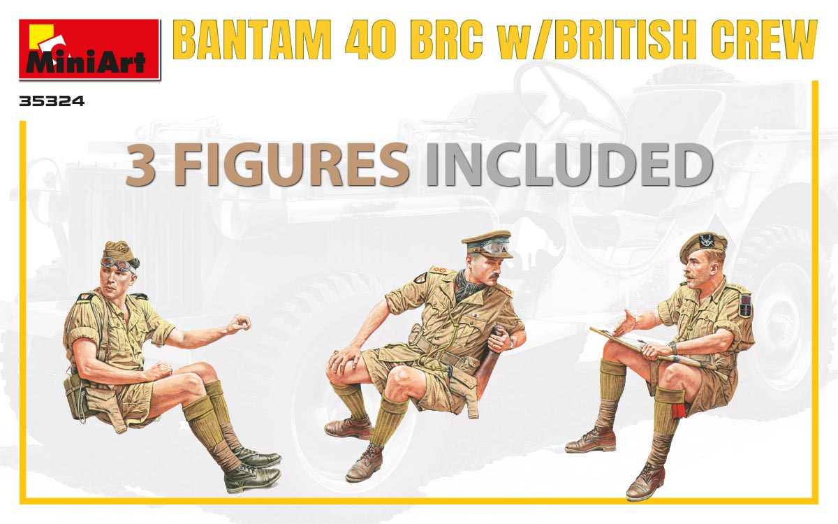 MiniArt Bantam 40 BRC w/British Crew 1/35