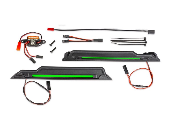 Traxxas LED Light Kit Green Complete (underbody) (includes 3-Volt accessory power supply, power harnesses & mounting hardware)
