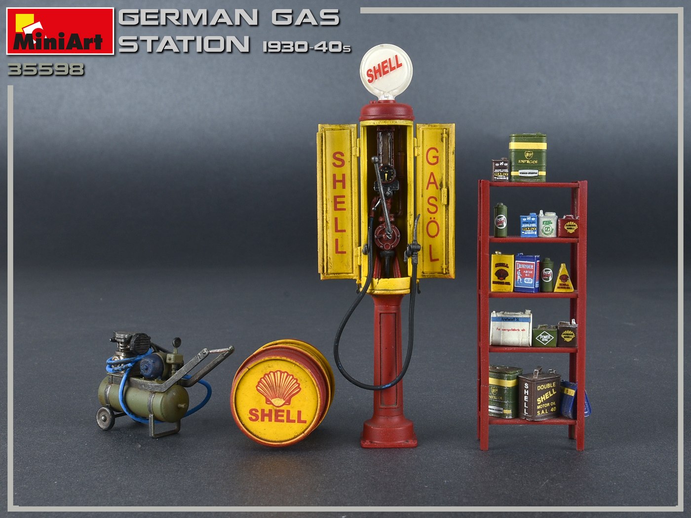 MiniArt German Gas Station 1930-40s 1/35