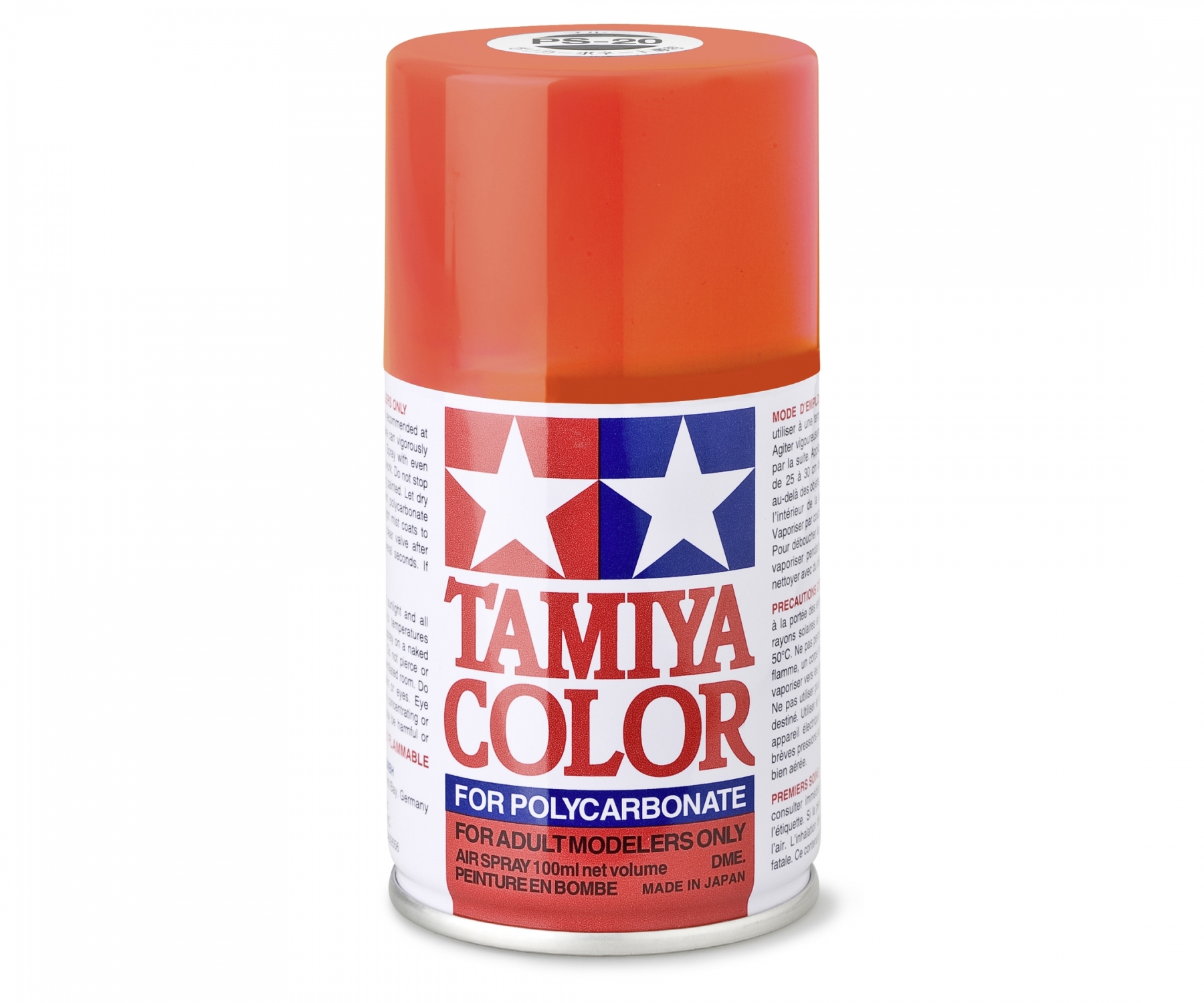 PS20 Spray Fluorescent Red brillant 100ml Tamiya