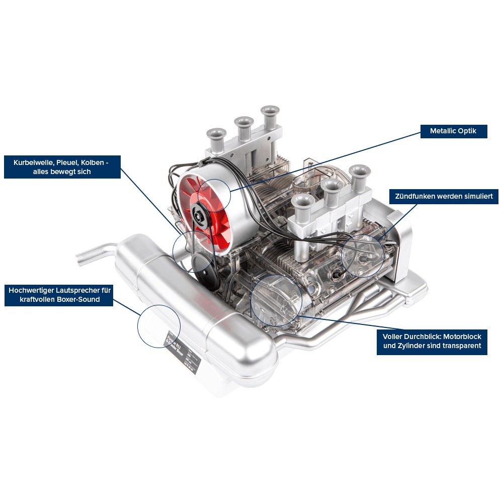 Franzis Porsche 911 Engine Kit 1/4