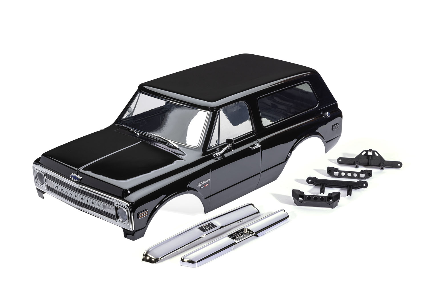 Traxxas TRX-4 1969 Clipless Blazer Body Painted Black 1/10