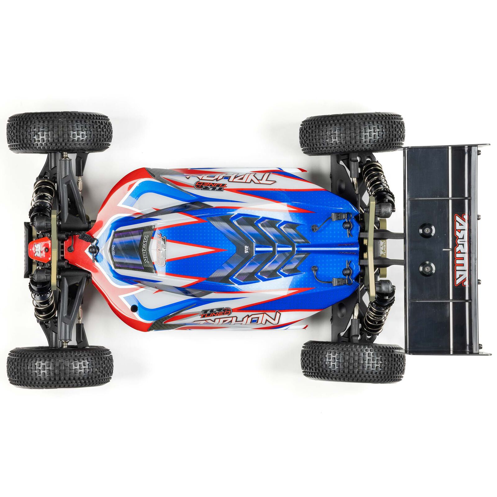 Arrma TLR Tuned TYPHON 6S 4WD BLX RTR, Red/Blue Buggy 1/8