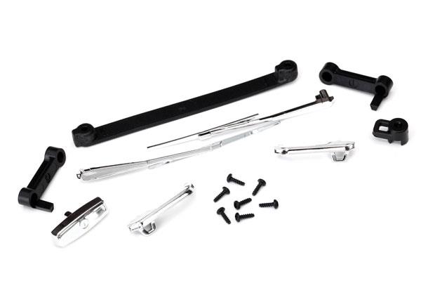 Traxxas Door handles, left, right & rear tailgate/ windshield wipers, left & right/ retainers (2)/ 1.6x5 BCS (self-tapping) (7) (fits #8130 series bodies)