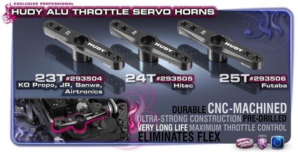 HUDY Alu Throttle Servo Horn 1/8 Off-Road Futaba - 25T
