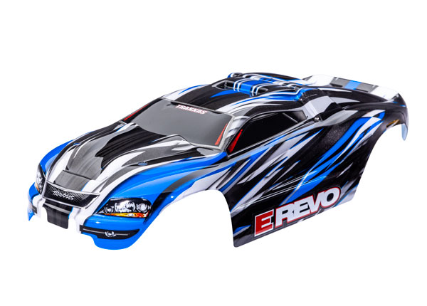 Traxxas Body, 1/16 E-Revo, Blue (painted, decals applied)