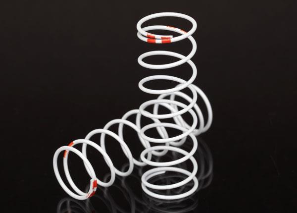 Traxxas Spring, shock, white (GTR xx-long) (0.711 rate orange) (1 pair)