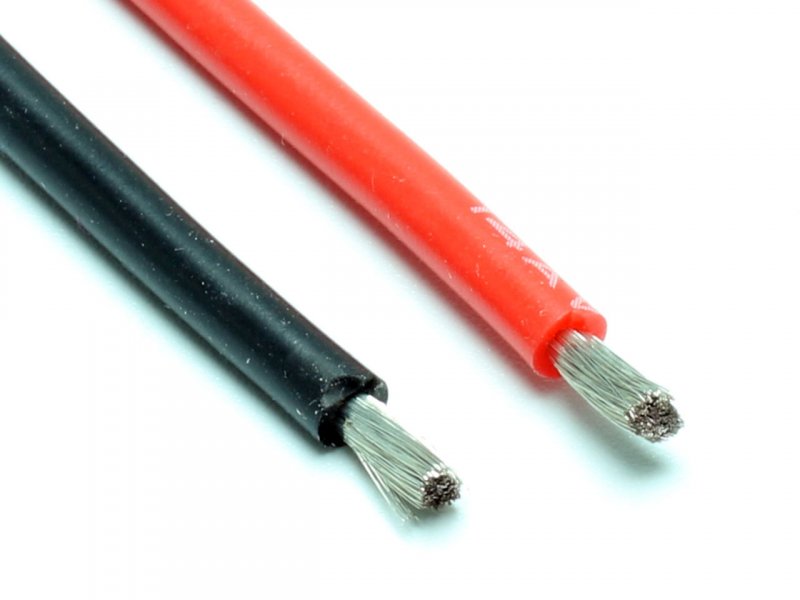 Pichler Siliconen Kabel 0.85qmm Zwart & Rood