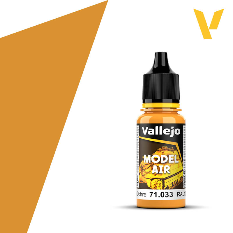 71033 Vallejo Yellow Ochre Model Air 18ml