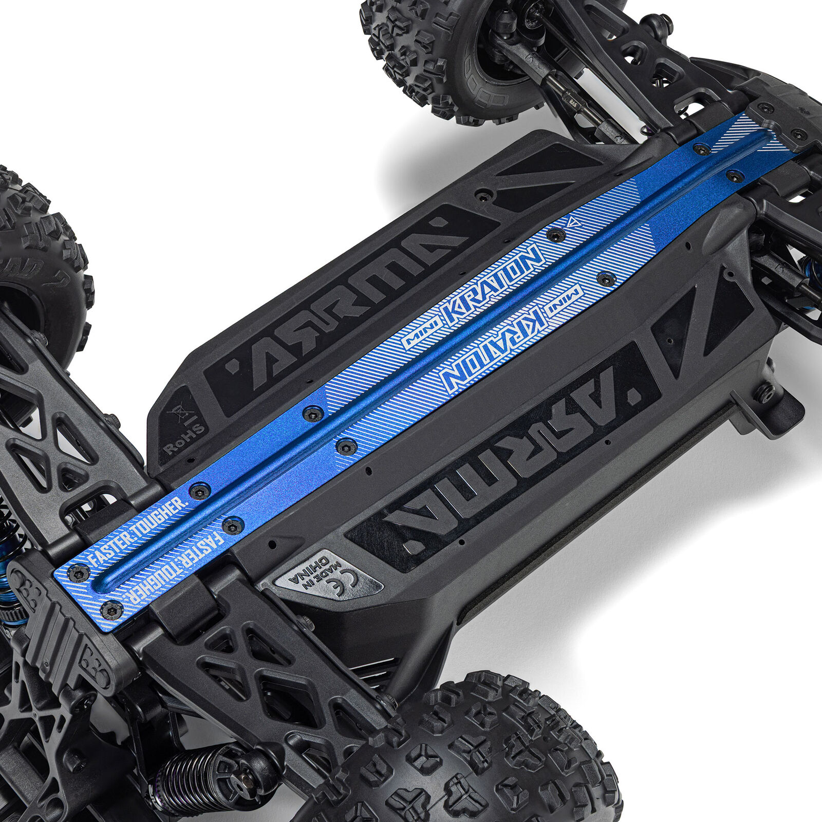Arrma Mini Kraton 3S DSC 4X4 RTR Brushless Speedtruck (inclusief accu en lader) Red/Blue 1/16
