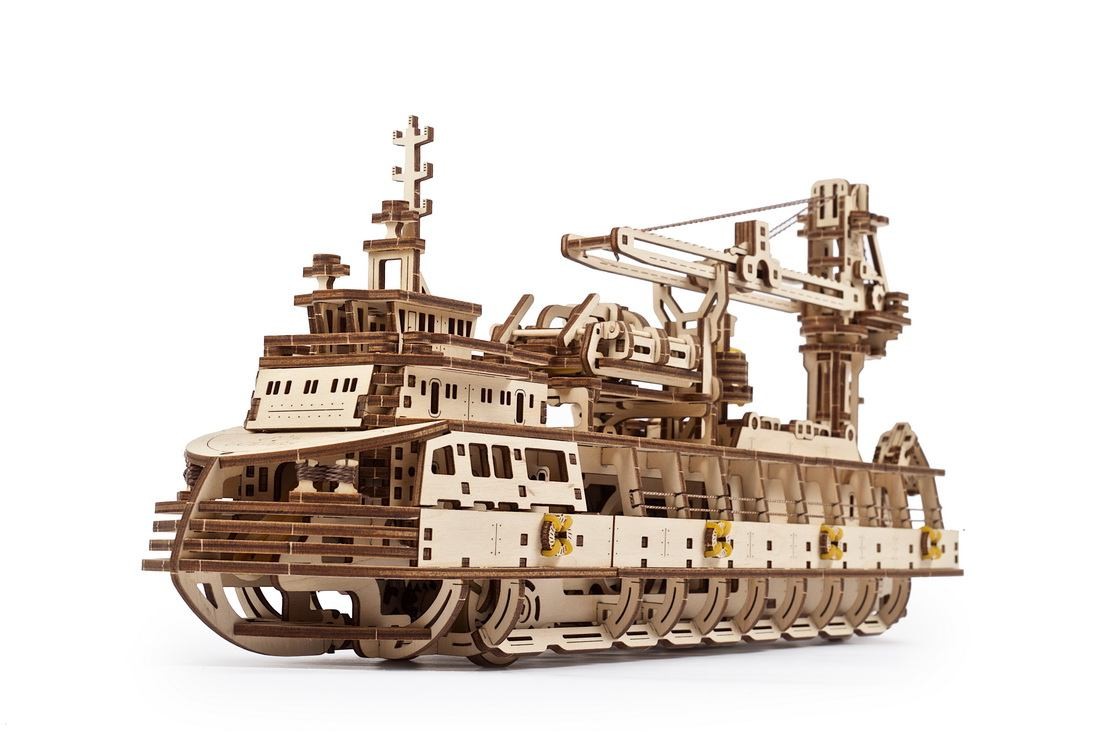 U-Gears Onderzoeksschip / Research Vessel mechanisch houten bouwpakket