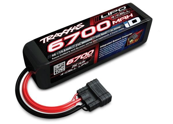 Traxxas Power Cell LiPo Accu 6700mAh 14.8 Volt 4S 25C ID