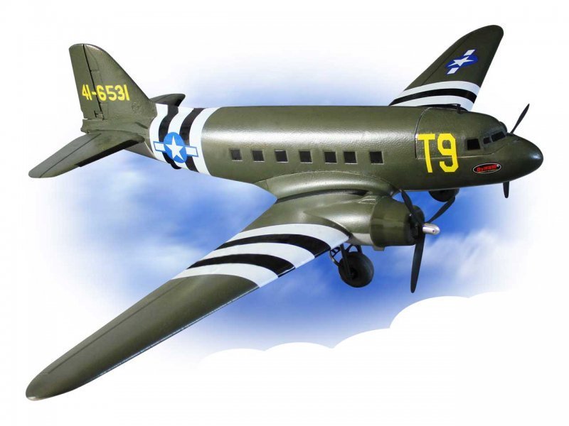Dynam RC C-47 Skytrain PNP Green 1470mm