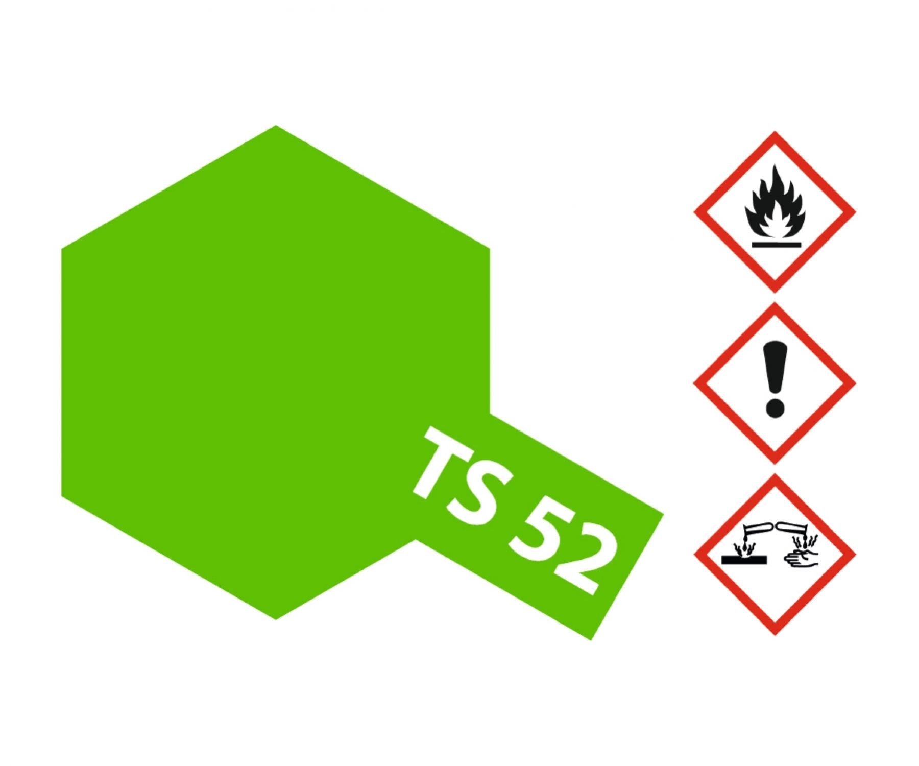 TS52 Spray Candy Lime Green brillant 100ml Tamiya