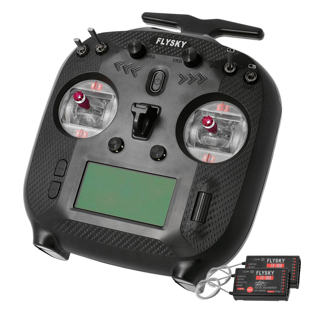 FlySky FS-ST8 Upgrade 8 Channel Transmitter with 2 Receivers