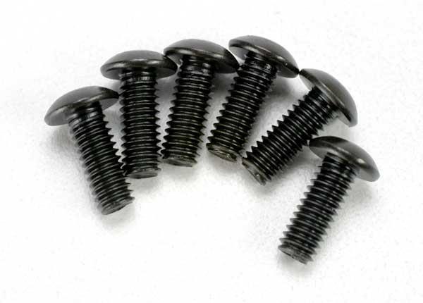 Traxxas Screws 4x12mm button-head machine (hex drive) (6)