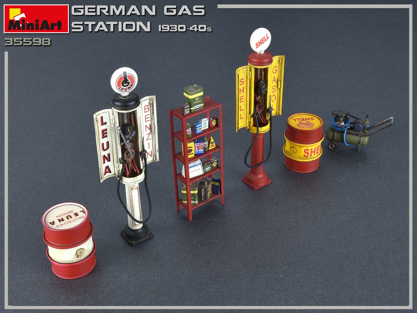 MiniArt German Gas Station 1930-40s 1/35