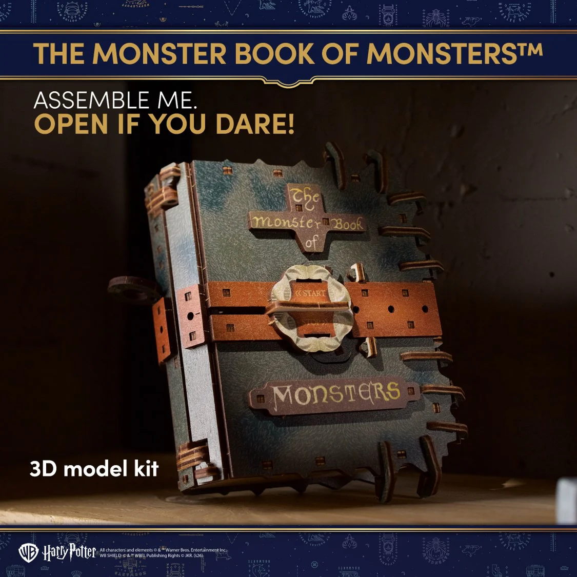 U-Gears Harry Potter The Monster Book of Monsters mechanisch houten bouwpakket