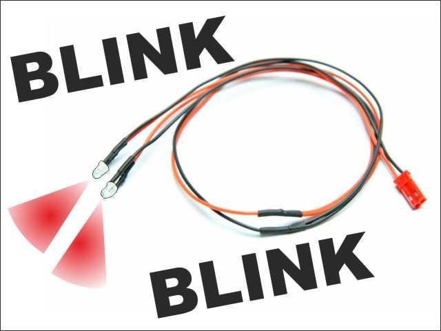 Pichler LED 3mm Rood knipperend met kabel (2)
