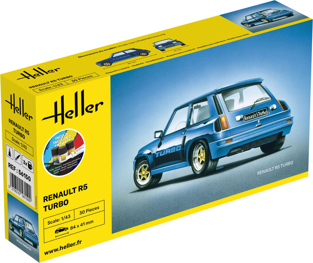 Heller Starter Kit Renault R5 TURBO 1/43