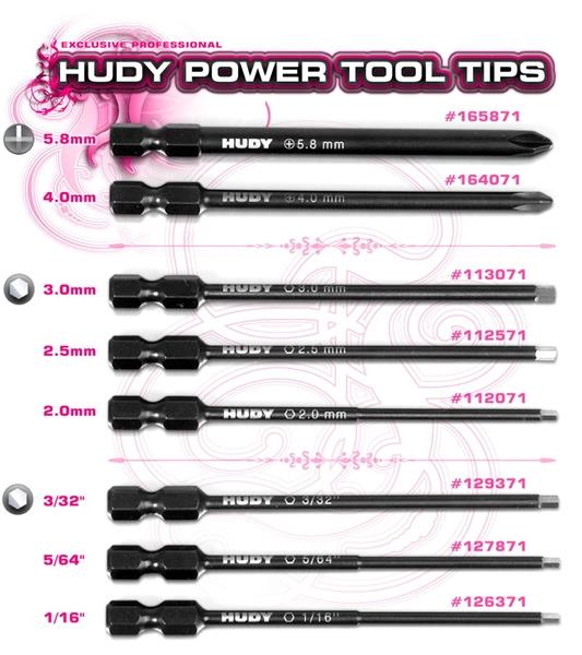 HUDY Power Tool Tip Allen Hex 3.0 X 90 mm