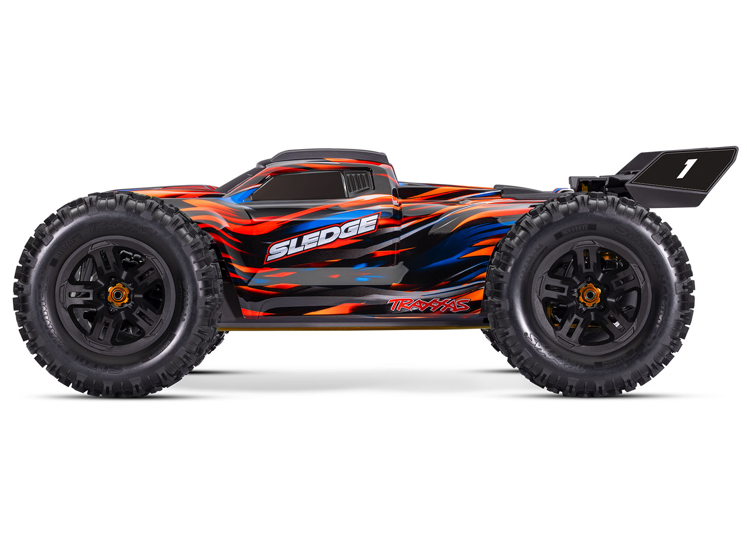 Traxxas Sledge V2 Belted Brushless 6S Off-Road Truggy 1/8 4WD TSM RTR Orange