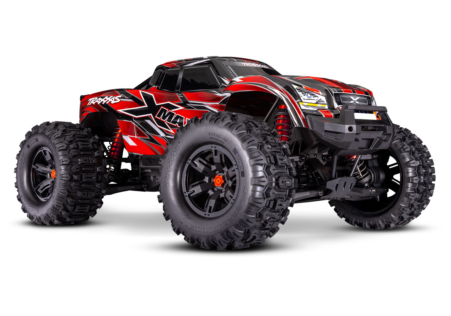 Traxxas X-Maxx 4WD 8S Belted Brushless Monster Truck RTR TSM 30+ Volts 1/5 Red