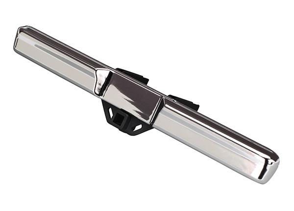 Traxxas Bumper rear (chrome)/ bumper mount/ 3x10 BCS (2)