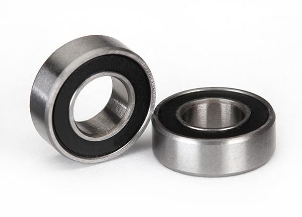 Traxxas Ball Bearings black rubber sealed (6x12x4mm) (2)