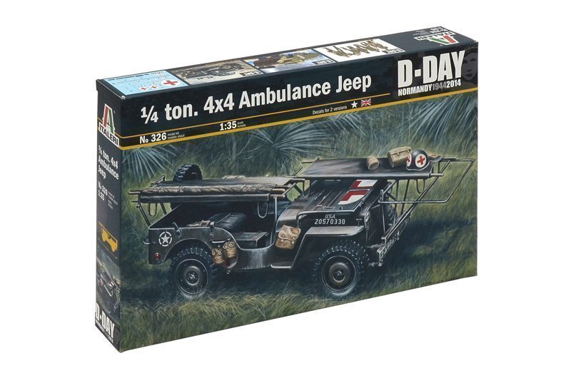 Italeri 1/4 Ton. 4x4 Ambulance Jeep 1/35