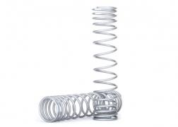 Traxxas Spring shock front (silver) (GTR) (progressive 0.833 rate white stripe) (2)